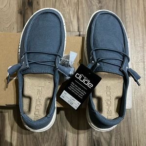 Hey Dude Shoes, size 5, new with tags, steel blue color